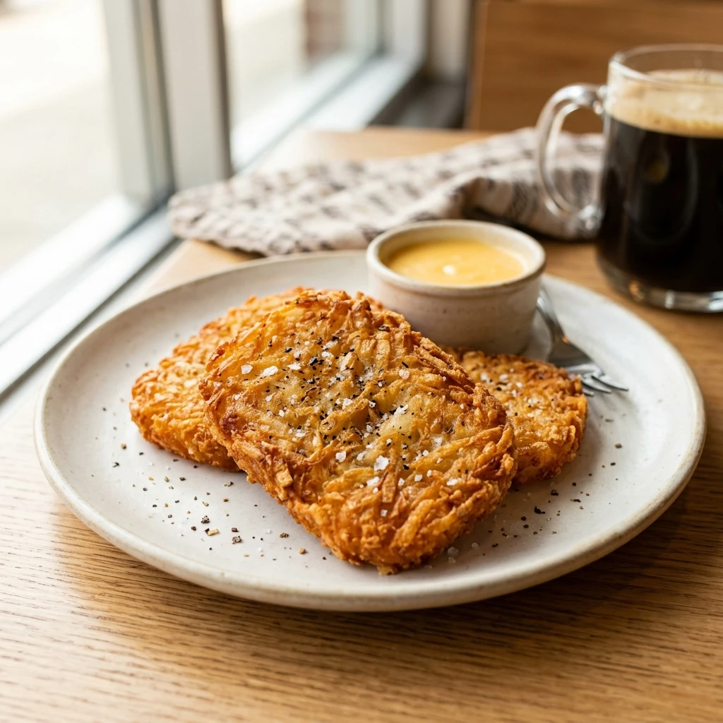 Golden Crispy Hash Browns - Shake Shack morning classic
