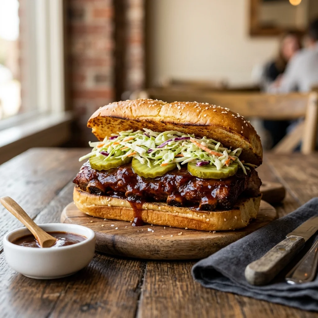 BBQ Boneless Baby Back Rib Sandwich - Premium Shake Shack burgers item