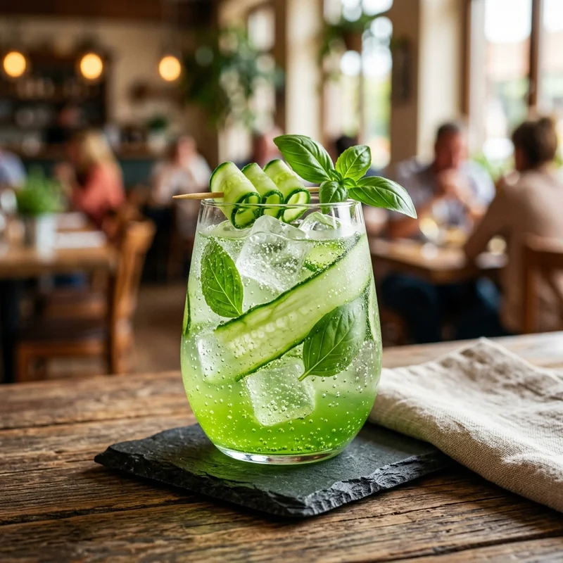 Sparkling Cucumber Basil (Large) - Premium Shake Shack drinks item