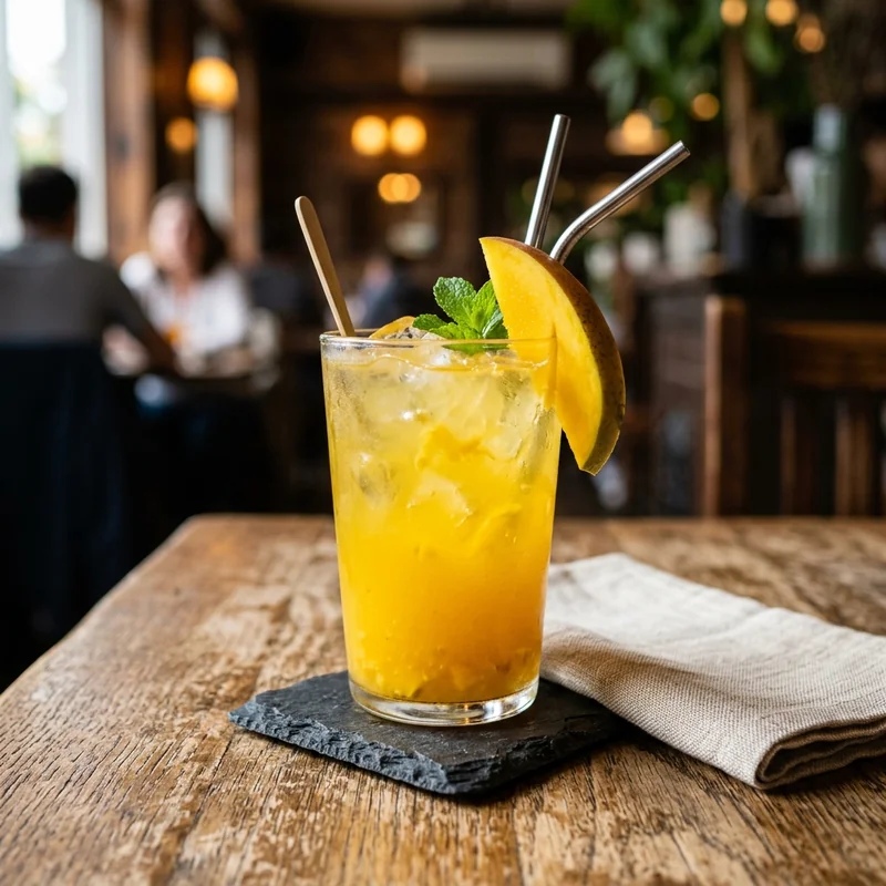 Tropical Mango Lemonade (Large) - Premium Shake Shack drinks item