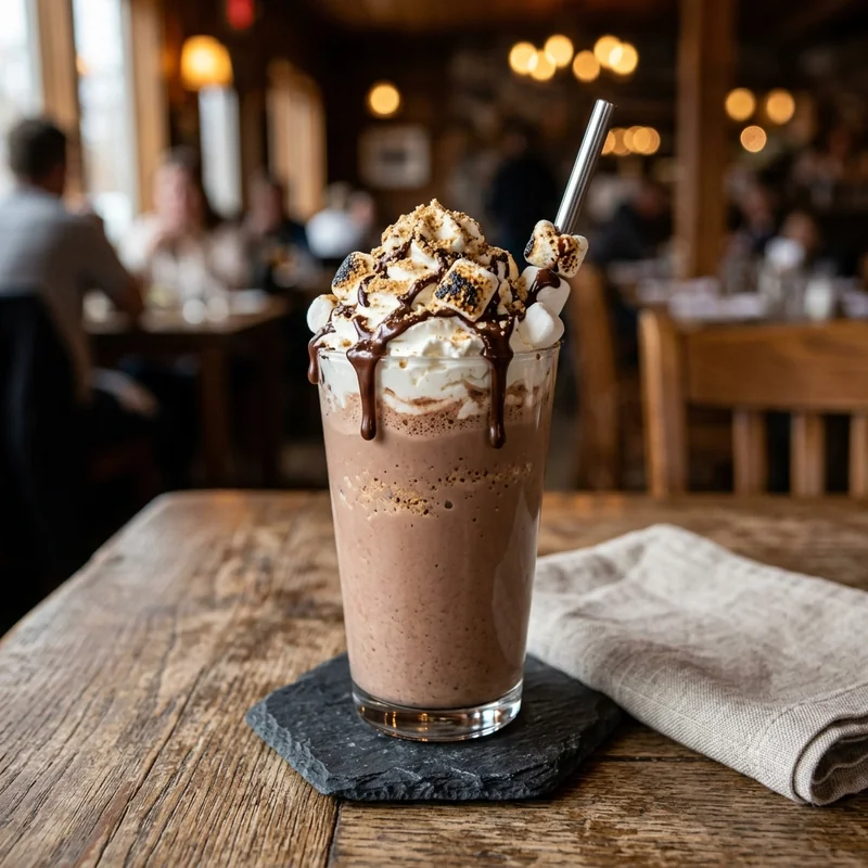 Chocolate Toasted Marshmallow S'mores Shake - Premium Shake Shack shakes item