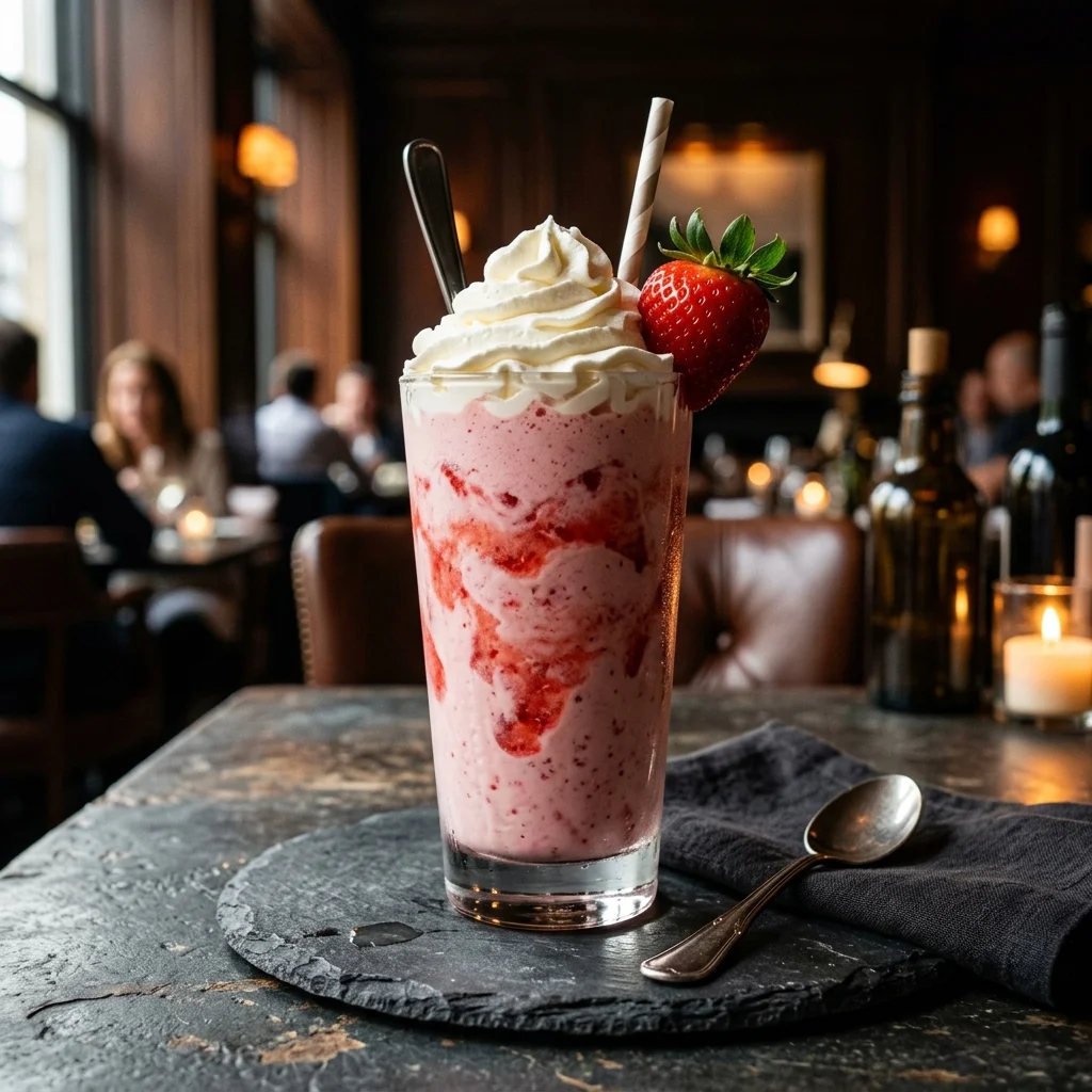 Strawberry hand spun Shake - Premium Shake Shack shakes item